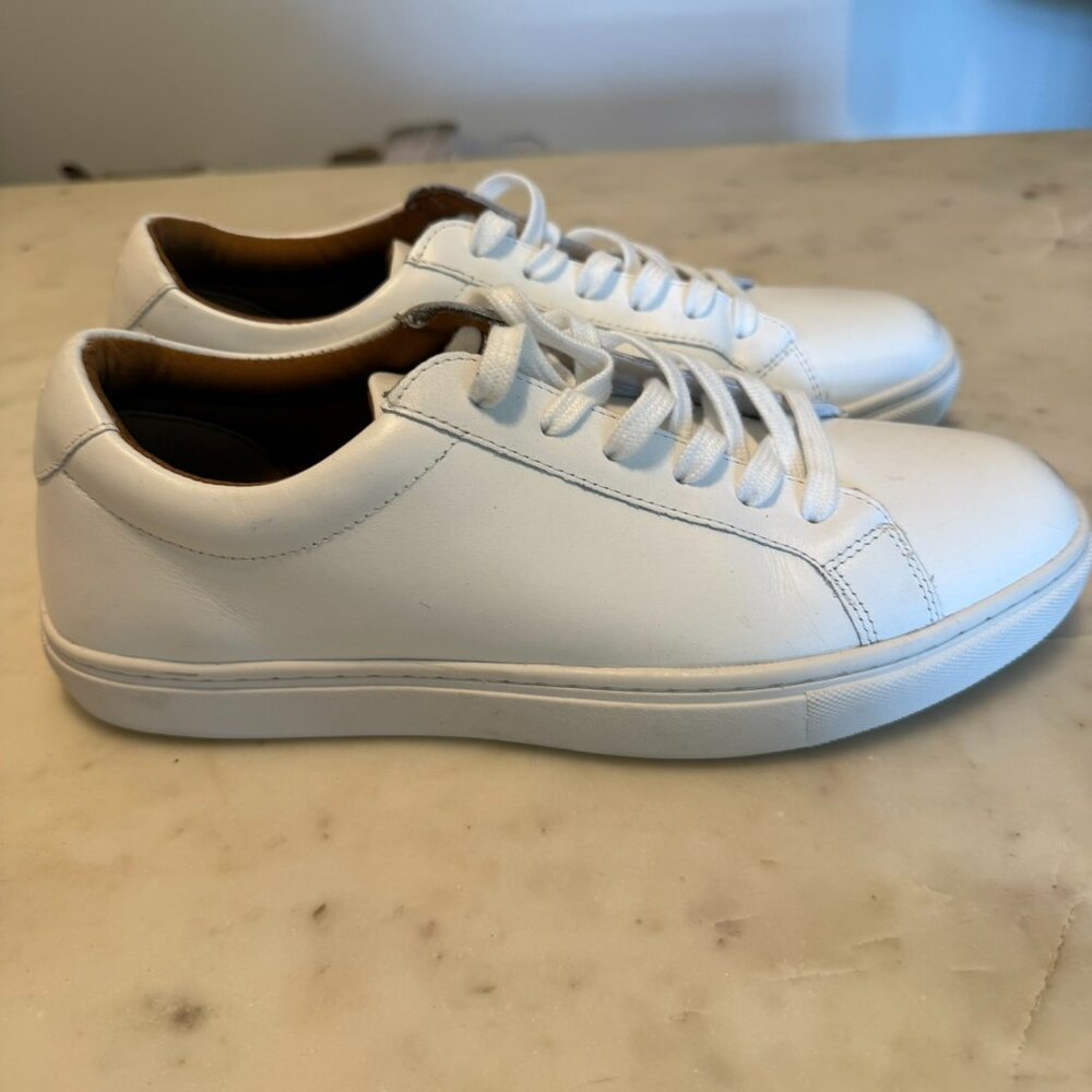Women's White Leather Sneaker